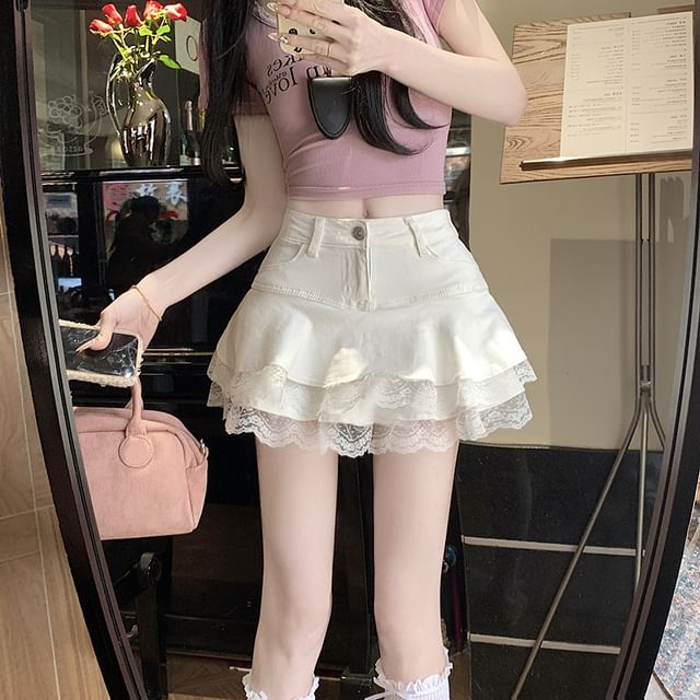 【BONNAE】Women Washed Denim Skirt White Denim A-Line Skirt - White | Talbots