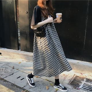 strappy dress over t shirt