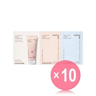 innisfree - Volcanic Swirl Pore Mask Sachet  10pcs Bundle Set