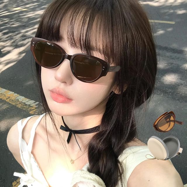 MOL Girl-Cat Eye Foldable Sunglasses