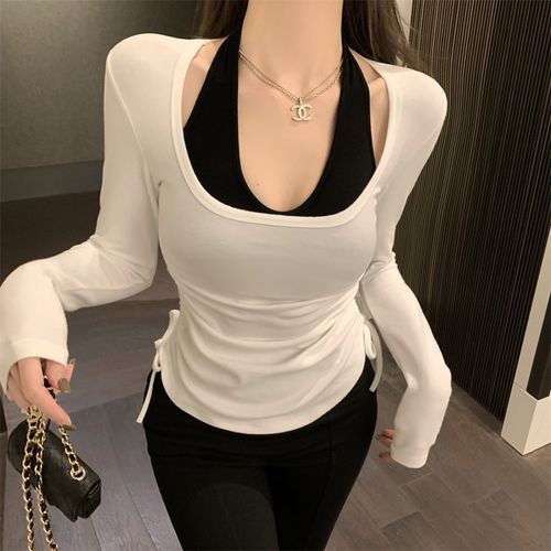 Scoop Neck Fitted Top