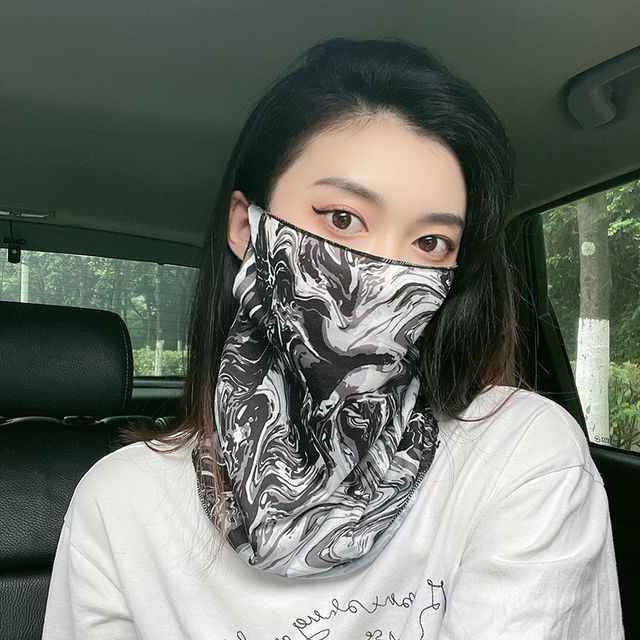 Ayame Print Sun Protection Face Cover (various designs) YesStyle