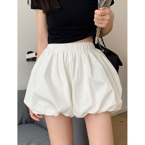 トリートユアセルフ satin balloon short pants ホワイト トリートユアセルフ satin balloon short pants ホワイト satin