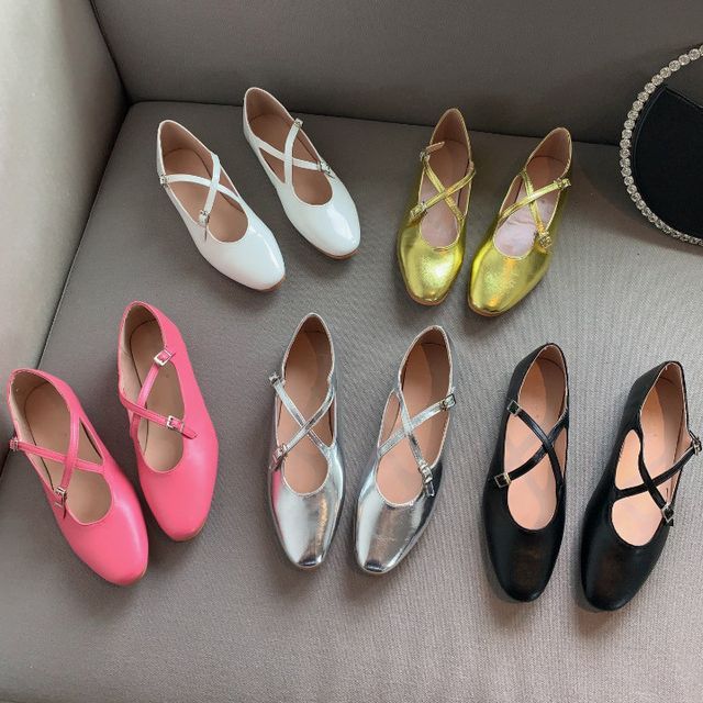 KICKOFF-Crisscross Mary Jane Shoes