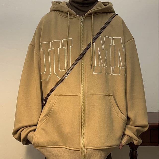 Lettering Loose Fit Hoodie