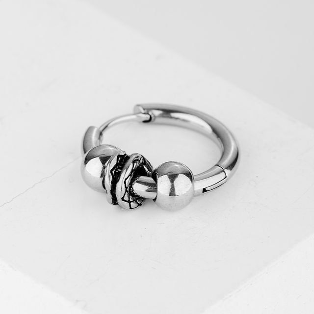 Prushia-Stainless Steel Hoop Earring