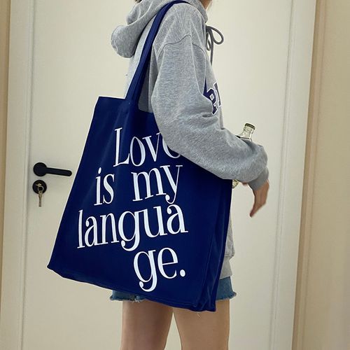 Geolte - Lettering Print Tote Bag