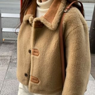 Beem-Collared Snap Buttoned Jacket