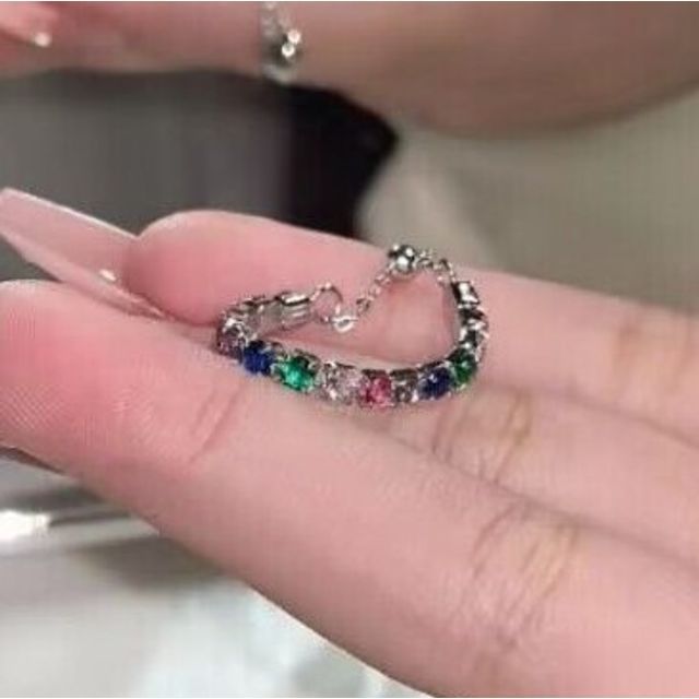 Chimerro-Rhinestone Alloy Ring