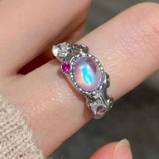 Gemsha-Rhinestone Open Ring