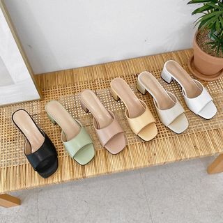 pastel mules