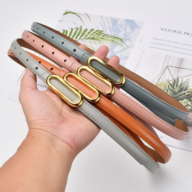 Rofuka-Genuine Leather Slim Belt