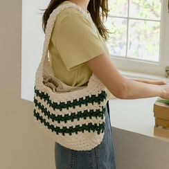 Plain Faux Leather Slouchy Shoulder Bag
