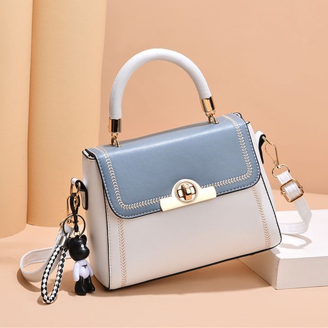 Aquilegia Top Handle Flap Crossbody Bag YesStyle