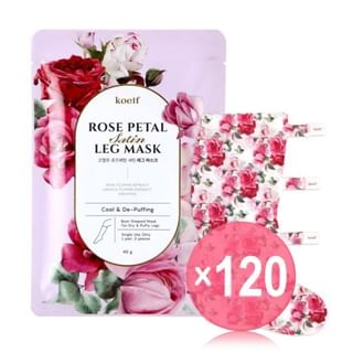 PETITFEE - Rose Petal Satin Leg Mask (x120) (Bulk Box)