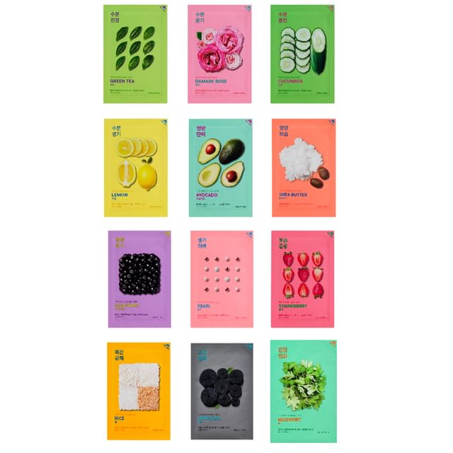 HOLIKA HOLIKA-Pure Essence Mask Sheet Bundle Set - 12 Types