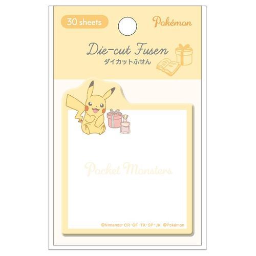 Pokemon Die Cut Memo Pad (Pikachu)