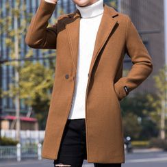Sindel - Plain One Button Coat Sindel - Plain One Button Coat