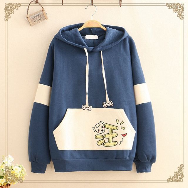 Kawaii fairyland 2025 dog print hoodie