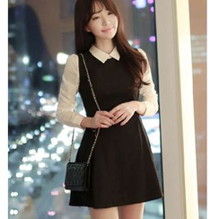 Oaksa - Mock Two-Piece Mini Dress Oaksa - Mock Two-Piece Mini Dress