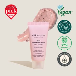 Mary&May - Rose Hyaluronic Hydra Wash Off Mask Pack Mini