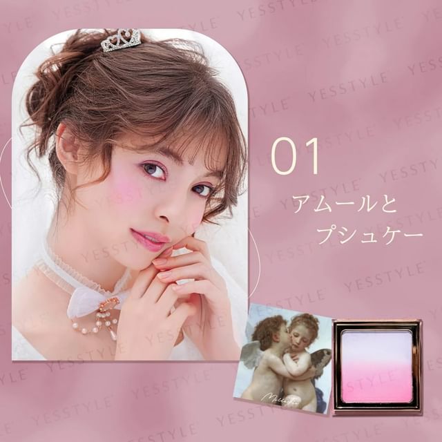 MilleFee-Róż do policzków Angel Gradation Blushes 01 LAmour Et Psyche Enfants-5 G