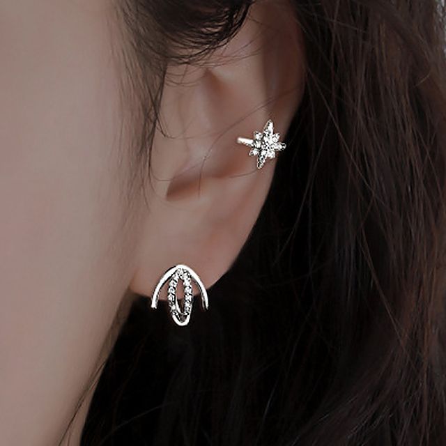 Chimerro-Rhinestone Alloy Earring