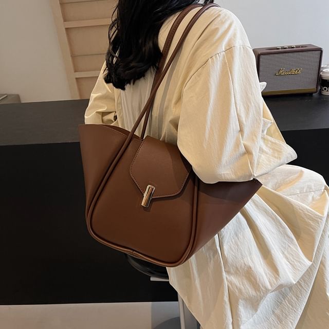 FAYLE-Faux Leather Tote Bag