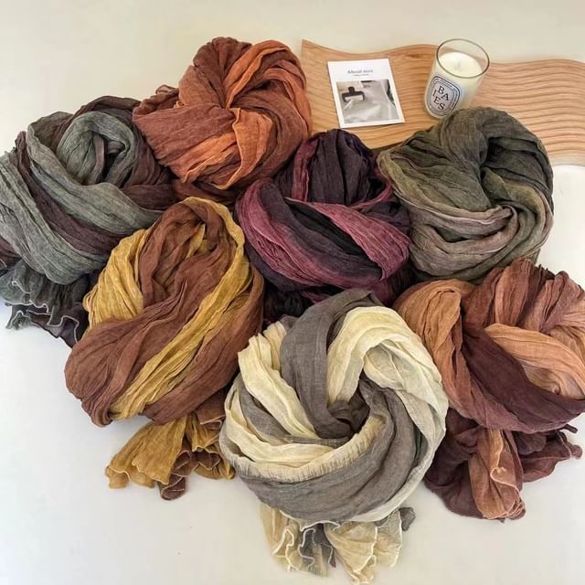 Nikifa-Two-Tone Linen Cotton Scarf