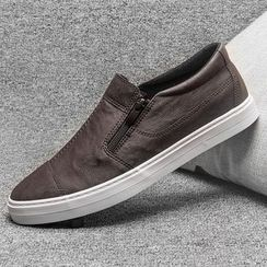 Namseong - Faux Leather Slip-Ons