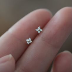 Gaya - 925 Sterling Silver Rhinestone Earring Gaya - 925 Sterling Silver Rhinestone Earring