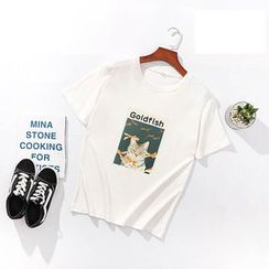 Carmenta - 短袖卡通印花T裇 Carmenta - 短袖卡通印花T裇