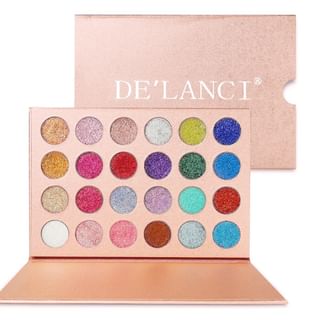 DE'LANCI - 24 Colors Pressed Glitter Eyeshadow Palette