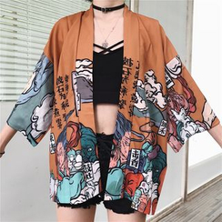 MELLO - Printed Kimono Jacket MELLO - Printed Kimono Jacket