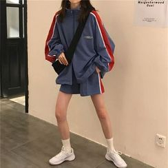 monroll - Color Block Half Zip Pullover / Sweatpants / Sweatshorts monroll - Color Block Half Zip Pullover / Sweatpants / Sweatshorts