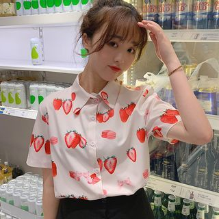 Buy > strawberry print shirt > in stock