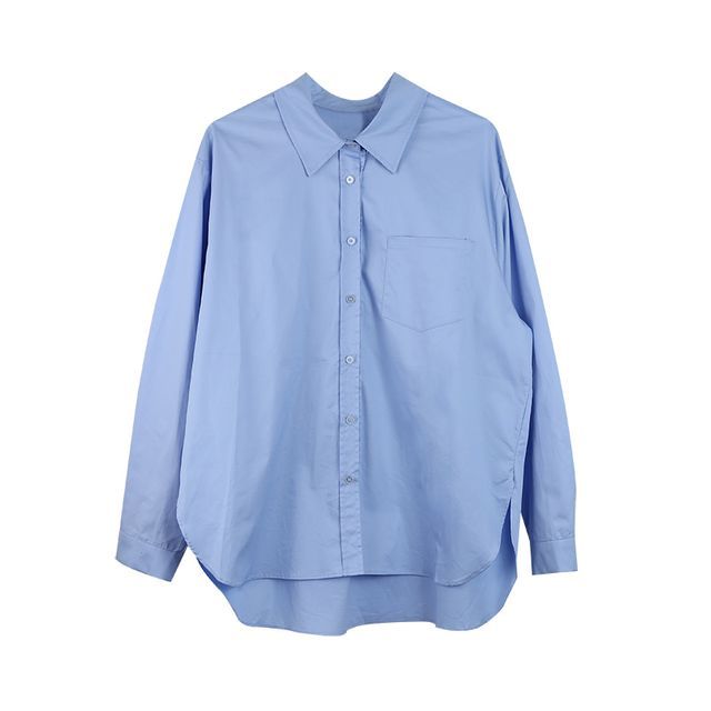 KONGER-Plain Oversized Shirt