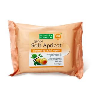 Beauty Formulas - Gentle Soft Apricot Cleansing Facial Wipes