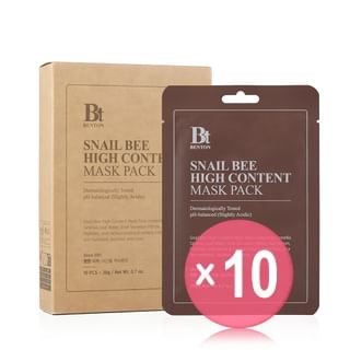 Benton - Snail Bee High Content Mask Pack Set (x10) (Bulk Box)
