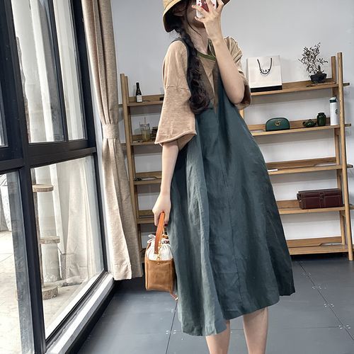 chinese dress ladies Oliver Wrap Around Cotton Linen Dress  OverStacked