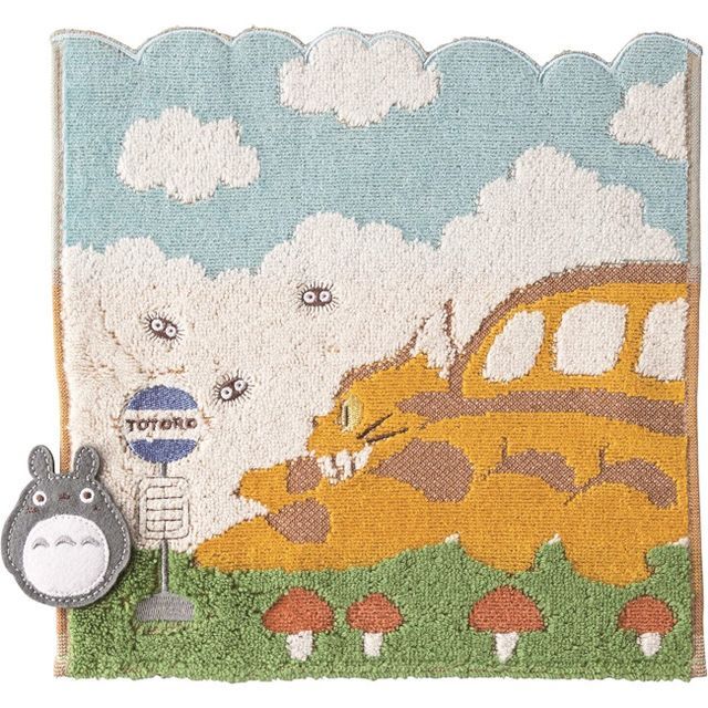 Marushin - My Neighbor Totoro Hand Towel (25×25cm) (Neko Bus & Totoro ...