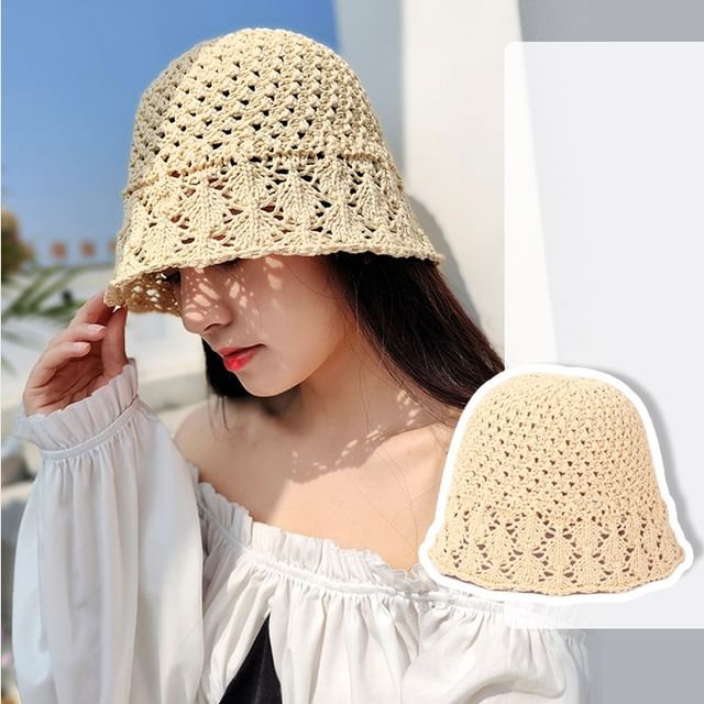 Hatrix-Plain Crochet Cloche Hat