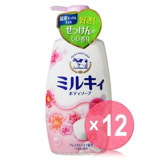 Cow Brand Soap - Milky Floral Body Wash (x12) (Bulk Box)