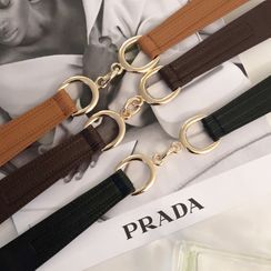 DABAGIRL - Buckle-Detail Banded Belt DABAGIRL - Buckle-Detail Banded Belt