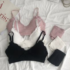 Moon City - Set: Plain Bralette + Panties Moon City - Set: Plain Bralette + Panties
