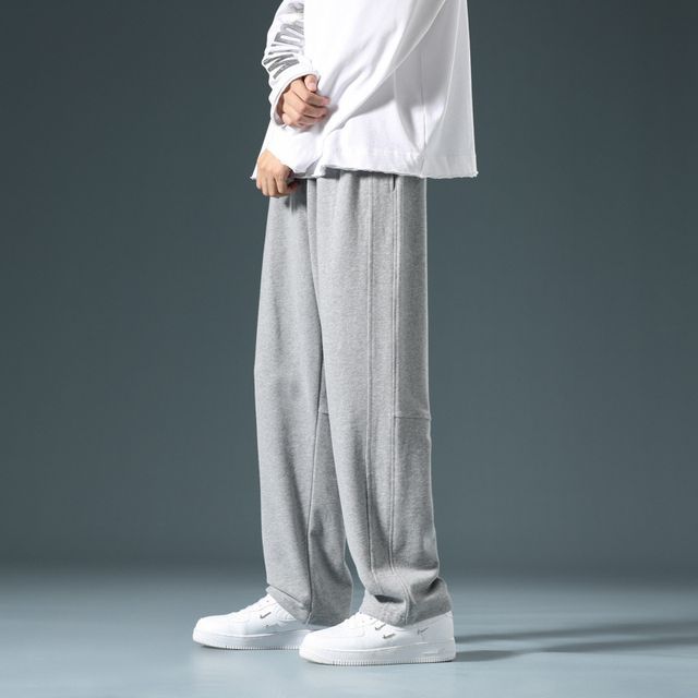 Obikan-Drawstring Straight Leg Pants