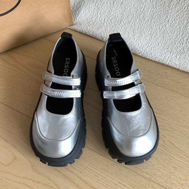 Queen Zoo-Platform Double Strap Mary Jane Shoes