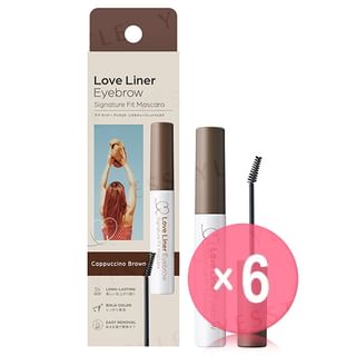 MSH - Love Liner Eyebrow Signature Fit Mascara Cappuccino Brown (x6) (Bulk Box)