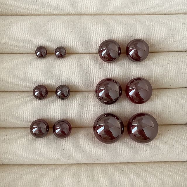 Panda Dama-925 Sterling Silver Bead Stud Earring