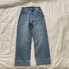 Kingfisher - Washed Wide Leg Jeans